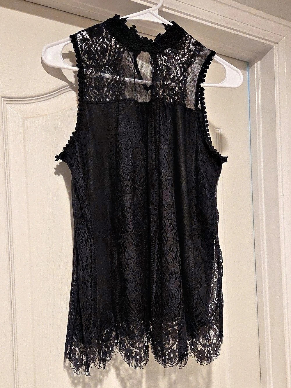 Black Lace Tank Top Like New